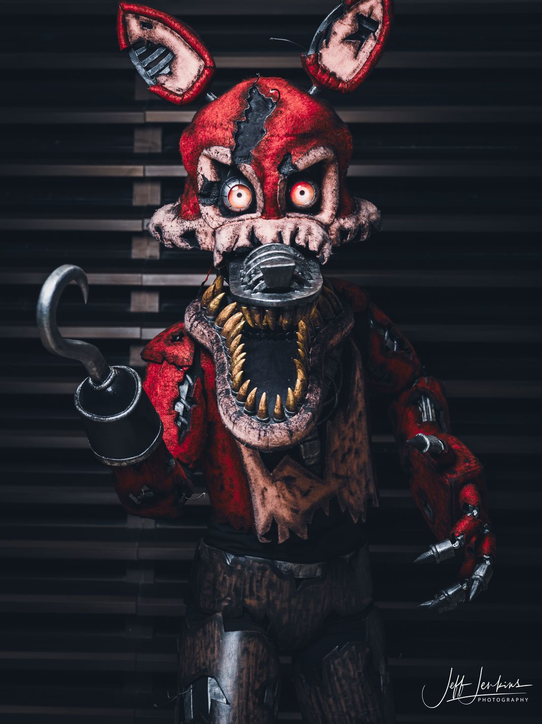 Cosplayer as Nightmare Foxy (Five Nights at Freddy's), photographed by Jeff Jenkins