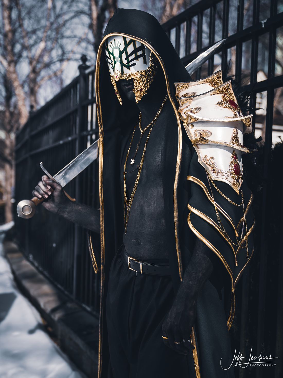 Cosplayer as Vessel of Sleep Token, photographed by Jeff Jenkins